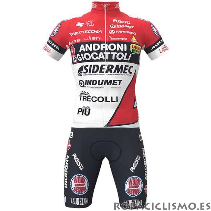 2021 Maillot Androni Giocattoli Tirantes Mangas Cortas Rojo